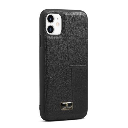 Fierre Shann Leather Texture Phone Back Cover Case, For iPhone 11 Pro, For iPhone 11 Pro Max, For iPhone 12 mini, For iPhone 12 / 12 Pro, For iPhone 12 Pro Max