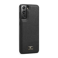 Fierre Shann Leather Texture Phone Back Cover Case, For Samsung Galaxy Note20 Ultra, For Samsung Galaxy S21 5G, For Samsung Galaxy S21+ 5G, For Samsung Galaxy S21 Ultra 5G, For Xiaomi Mi 11 Pro, For OPPO Find X3