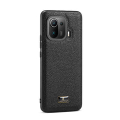 Fierre Shann Leather Texture Phone Back Cover Case, For Samsung Galaxy Note20 Ultra, For Samsung Galaxy S21 5G, For Samsung Galaxy S21+ 5G, For Samsung Galaxy S21 Ultra 5G, For Xiaomi Mi 11 Pro, For OPPO Find X3