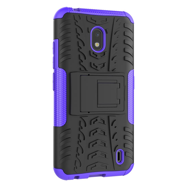 Tire Texture TPU + PC Shockproof Case with Holder, For Nokia 2.2, For Galaxy Note 10 Plus, For Xiaomi Mi CC9e