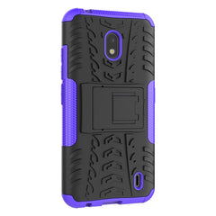 Tire Texture TPU + PC Shockproof Case with Holder, For Nokia 2.2, For Galaxy Note 10 Plus, For Xiaomi Mi CC9e