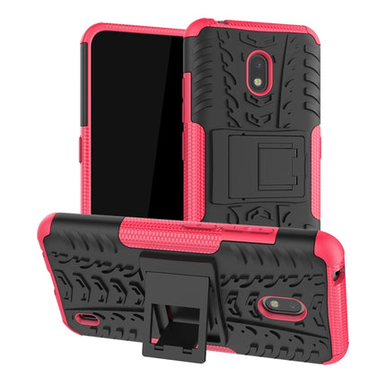 Tire Texture TPU + PC Shockproof Case with Holder, For Nokia 2.2, For Galaxy Note 10 Plus, For Xiaomi Mi CC9e