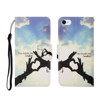 Painted Pattern Horizontal Flip Leathe Case, For iPhone SE (2020)/ 7 /8