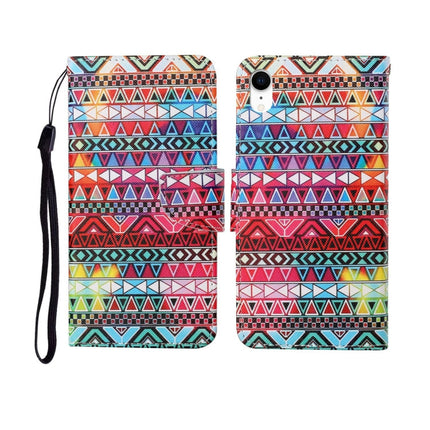 Painted Pattern Horizontal Flip Leathe Case, For iPhone XS Max