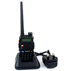 RETEVIS RT-5R 400-520MHz + 136-174MHz 128CHS USB Two-segment Handheld Walkie Talkie, USB, EU Plug, UK Plug