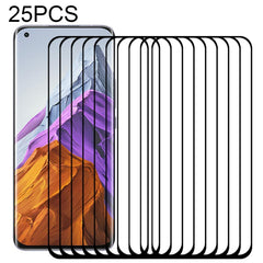 Edge Glue 25 PCS 9H HD 3D Curved Edge Tempered Glass Film, For OnePlus 9 Pro (25 PCS), For Xiaomi Mi 11i (25 PCS), For Xiaomi Mi 11 Ultra (25 PCS), For Xiaomi Mi 11 Pro (25 PCS)