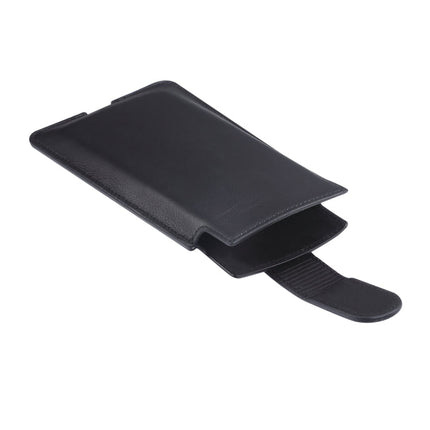 Universal Cow Leather Vertical Mobile Phone Leather Case Waist Bag For 7.2 inch and Below Phones, For 7.2 inch and Below Phones