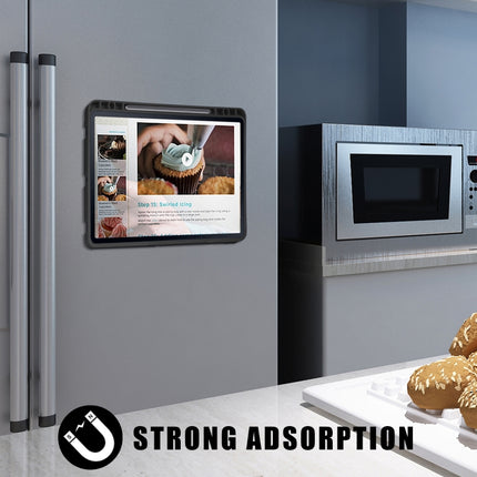 Cloth Texture Multi-folding Horizontal Flip PU Leather Shockproof Case with Holder & Sleep / Wake-up Function, For Samsung Galaxy Tab S8+ / Tab S8 Plus /  Tab S7 FE / Tab S7+ T970 / T975, For Samsung Galaxy Tab S8 / Galaxy Tab S7 T870������������������...