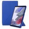 Cloth Texture Multi-folding Horizontal Flip PU Leather Shockproof Case with Holder & Sleep / Wake-up Function, For Samsung Galaxy Tab S8+ / Tab S8 Plus /  Tab S7 FE / Tab S7+ T970 / T975, For Samsung Galaxy Tab S8 / Galaxy Tab S7 T870