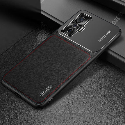 Frosted Metal + Leather Texture Protective Case, For OPPO Reno4 Pro, For vivo X50, For vivo S7, For vivo iQOO 5 5G, For iPhone 11