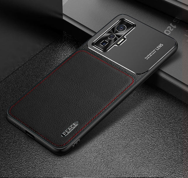 Frosted Metal + Leather Texture Protective Case, For OPPO Reno4 Pro, For vivo X50, For vivo S7, For vivo iQOO 5 5G, For iPhone 11