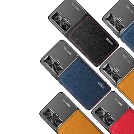 Frosted Metal + Leather Texture Protective Case, For OPPO Reno4 Pro, For vivo X50, For vivo S7, For vivo iQOO 5 5G, For iPhone 11