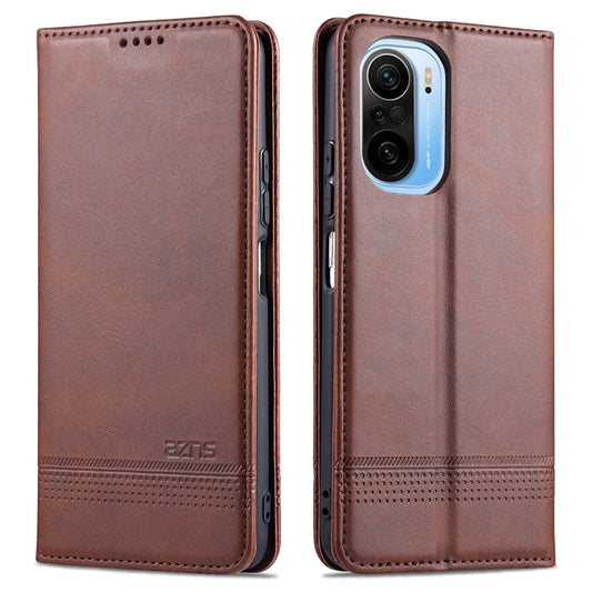 AZNS Magnetic Calf Texture Horizontal Flip Leather Case with Card Slots & Holder & Wallet, For Xiaomi Poco F3, For Samsung Galaxy A32 4G