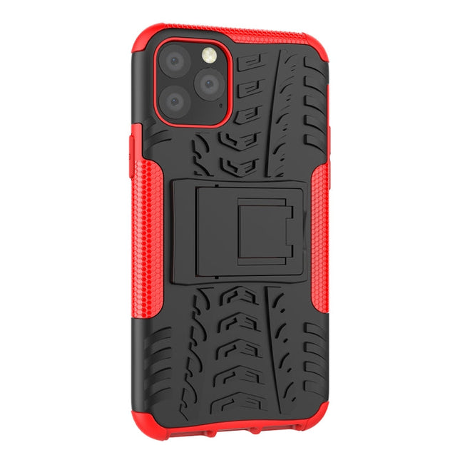 Tire Texture TPU + PC Shockproof Case with Holder, For iPhone 11 Pro, For iPhone 11