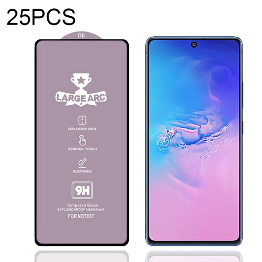 25 PCS 9H HD Large Arc High Alumina Full Screen Tempered Glass Film, For Samsung Galaxy S10 Lite (25 PCS), For Samsung Galaxy M11 (25 PCS), For Samsung Galaxy M21 / M21 2021 (25 PCS), For Samsung Galaxy M31 (25 PCS), For Samsung Galaxy M31s (25 PCS)