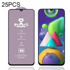 25 PCS 9H HD Large Arc High Alumina Full Screen Tempered Glass Film, For Samsung Galaxy S10 Lite (25 PCS), For Samsung Galaxy M11 (25 PCS), For Samsung Galaxy M21 / M21 2021 (25 PCS), For Samsung Galaxy M31 (25 PCS), For Samsung Galaxy M31s (25 PCS)