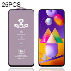 25 PCS 9H HD Large Arc High Alumina Full Screen Tempered Glass Film, For Samsung Galaxy S10 Lite (25 PCS), For Samsung Galaxy M11 (25 PCS), For Samsung Galaxy M21 / M21 2021 (25 PCS), For Samsung Galaxy M31 (25 PCS), For Samsung Galaxy M31s (25 PCS)