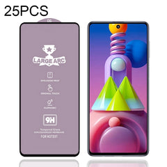 25 PCS 9H HD Large Arc High Alumina Full Screen Tempered Glass Film, For Samsung Galaxy S10 Lite (25 PCS), For Samsung Galaxy M11 (25 PCS), For Samsung Galaxy M21 / M21 2021 (25 PCS), For Samsung Galaxy M31 (25 PCS), For Samsung Galaxy M31s (25 PCS)