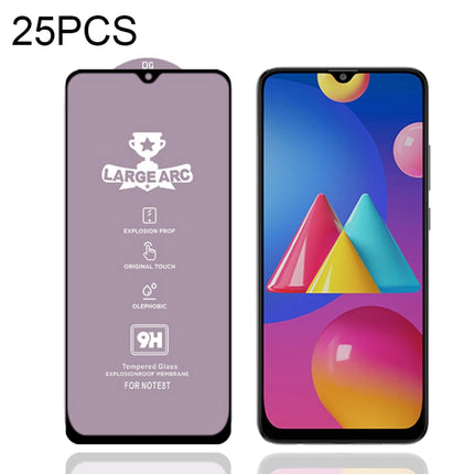25 PCS 9H HD Large Arc High Alumina Full Screen Tempered Glass Film, For Samsung Galaxy M11 (25 PCS), For Samsung Galaxy M21 / M21 2021 (25 PCS), For Samsung Galaxy M31 (25 PCS), For Samsung Galaxy M31s (25 PCS), For Samsung Galaxy M51 (25 PCS)��������...