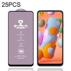 25 PCS 9H HD Large Arc High Alumina Full Screen Tempered Glass Film, For Samsung Galaxy S10 Lite (25 PCS), For Samsung Galaxy M11 (25 PCS), For Samsung Galaxy M21 / M21 2021 (25 PCS), For Samsung Galaxy M31 (25 PCS), For Samsung Galaxy M31s (25 PCS)