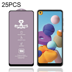 25 PCS 9H HD Large Arc High Alumina Full Screen Tempered Glass Film, For Samsung Galaxy S10 Lite (25 PCS), For Samsung Galaxy M11 (25 PCS), For Samsung Galaxy M21 / M21 2021 (25 PCS), For Samsung Galaxy M31 (25 PCS), For Samsung Galaxy M31s (25 PCS)