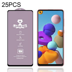 25 PCS 9H HD Large Arc High Alumina Full Screen Tempered Glass Film, For Samsung Galaxy S10 Lite (25 PCS), For Samsung Galaxy M11 (25 PCS), For Samsung Galaxy M21 / M21 2021 (25 PCS), For Samsung Galaxy M31 (25 PCS), For Samsung Galaxy M31s (25 PCS)