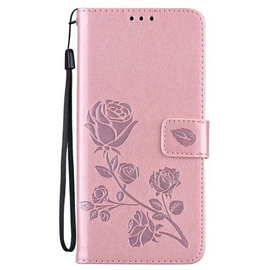 Rose Embossed Horizontal Flip PU Leather Case with Holder & Card Slots & Wallet