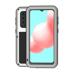 LOVE MEI Metal Shockproof Waterproof Dustproof Protective Case with Glass, For Samsung Galaxy A32 5G, For Samsung Galaxy A42, For Samsung Galaxy A52 5G / 4G, For Samsung Galaxy S21 5G, For Samsung Galaxy S21+ 5G