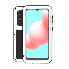 LOVE MEI Metal Shockproof Waterproof Dustproof Protective Case with Glass, For Samsung Galaxy A32 5G, For Samsung Galaxy A42, For Samsung Galaxy A52 5G / 4G, For Samsung Galaxy S21 5G, For Samsung Galaxy S21+ 5G