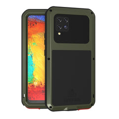 LOVE MEI Metal Shockproof Waterproof Dustproof Protective Case with Glass, For Samsung Galaxy A32 5G, For Samsung Galaxy A42, For Samsung Galaxy A52 5G / 4G, For Samsung Galaxy S21 5G, For Samsung Galaxy S21+ 5G