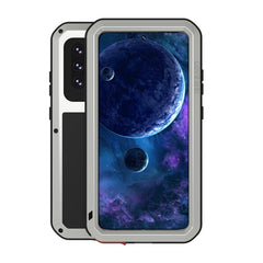 LOVE MEI Metal Shockproof Waterproof Dustproof Protective Case with Glass, For Samsung Galaxy A32 5G, For Samsung Galaxy A42, For Samsung Galaxy A52 5G / 4G, For Samsung Galaxy S21 5G, For Samsung Galaxy S21+ 5G