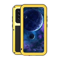 LOVE MEI Metal Shockproof Waterproof Dustproof Protective Case with Glass, For Samsung Galaxy A32 5G, For Samsung Galaxy A42, For Samsung Galaxy A52 5G / 4G, For Samsung Galaxy S21 5G, For Samsung Galaxy S21+ 5G