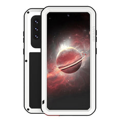 LOVE MEI Metal Shockproof Waterproof Dustproof Protective Case with Glass, For Samsung Galaxy A72 5G / 4G