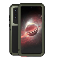 LOVE MEI Metal Shockproof Waterproof Dustproof Protective Case with Glass, For Samsung Galaxy A72 5G / 4G