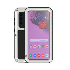 LOVE MEI Metal Shockproof Waterproof Dustproof Protective Case with Glass, For Samsung Galaxy A32 5G, For Samsung Galaxy A42, For Samsung Galaxy A52 5G / 4G, For Samsung Galaxy S21 5G, For Samsung Galaxy S21+ 5G