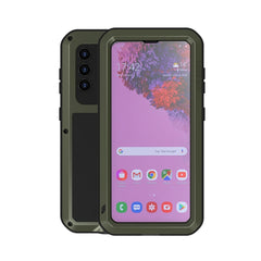 LOVE MEI Metal Shockproof Waterproof Dustproof Protective Case with Glass, For Samsung Galaxy A32 5G, For Samsung Galaxy A42, For Samsung Galaxy A52 5G / 4G, For Samsung Galaxy S21 5G, For Samsung Galaxy S21+ 5G