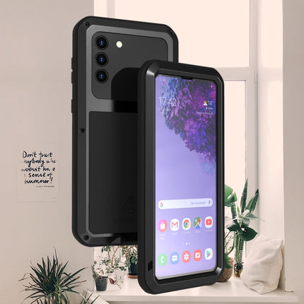 LOVE MEI Metal Shockproof Waterproof Dustproof Protective Case with Glass, For Samsung Galaxy S21+ 5G, For Samsung Galaxy A72 5G / 4G
