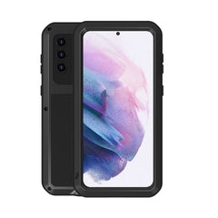 LOVE MEI Metal Shockproof Waterproof Dustproof Protective Case with Glass, For Samsung Galaxy A32 5G, For Samsung Galaxy A42, For Samsung Galaxy A52 5G / 4G, For Samsung Galaxy S21 5G, For Samsung Galaxy S21+ 5G