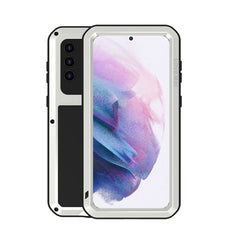 LOVE MEI Metal Shockproof Waterproof Dustproof Protective Case with Glass, For Samsung Galaxy A32 5G, For Samsung Galaxy A42, For Samsung Galaxy A52 5G / 4G, For Samsung Galaxy S21 5G, For Samsung Galaxy S21+ 5G