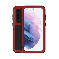 LOVE MEI Metal Shockproof Waterproof Dustproof Protective Case with Glass, For Samsung Galaxy A32 5G, For Samsung Galaxy A42, For Samsung Galaxy A52 5G / 4G, For Samsung Galaxy S21 5G, For Samsung Galaxy S21+ 5G