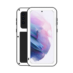 LOVE MEI Metal Shockproof Waterproof Dustproof Protective Case with Glass, For Samsung Galaxy A32 5G, For Samsung Galaxy A42, For Samsung Galaxy A52 5G / 4G, For Samsung Galaxy S21 5G, For Samsung Galaxy S21+ 5G