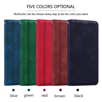 Frosted Business Magnetic Horizontal Flip PU Leather Case with Holder & Card Slot & Lanyard, For Huawei P smart 2021, For Huawei Honor 10X Lite