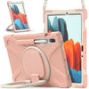 Silicone + PC Protective Case with Holder & Shoulder Strap, For Samsung Galaxy Tab S8 / Galaxy Tab S7 T870 / T875, For Samsung Galaxy Tab A7 10.4 (2020) T500 / T505