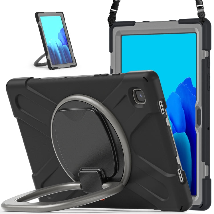 Silicone + PC Protective Case with Holder & Shoulder Strap, For Samsung Galaxy Tab S8 / Galaxy Tab S7 T870 / T875, For Samsung Galaxy Tab A7 10.4 (2020) T500 / T505