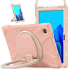 Silicone + PC Protective Case with Holder & Shoulder Strap, For Samsung Galaxy Tab S8 / Galaxy Tab S7 T870 / T875, For Samsung Galaxy Tab A7 10.4 (2020) T500 / T505