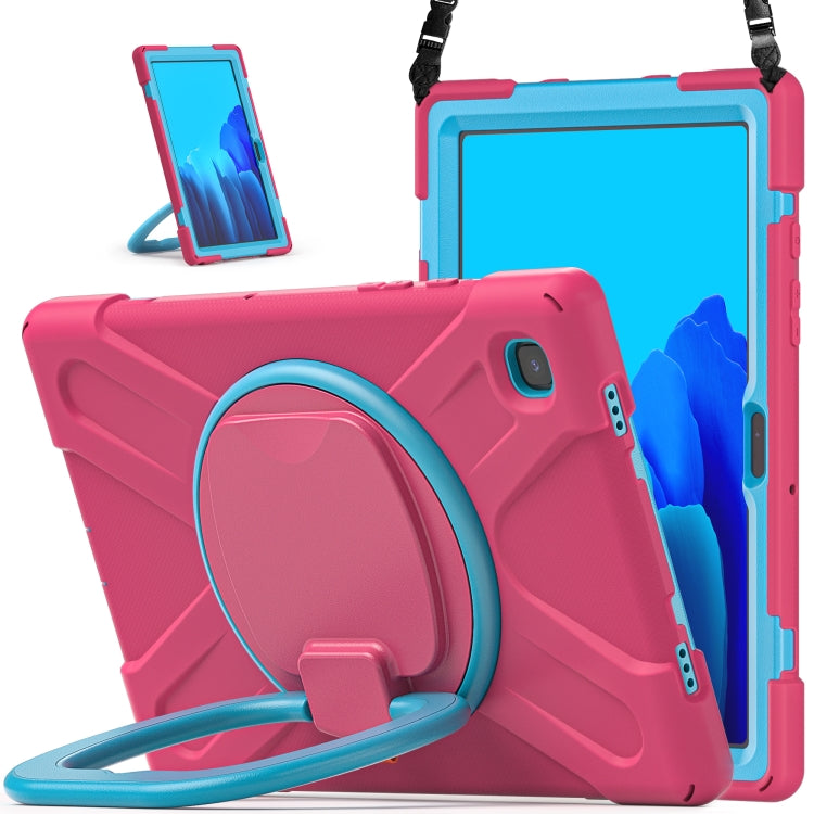 Silicone + PC Protective Case with Holder & Shoulder Strap, For Samsung Galaxy Tab S8 / Galaxy Tab S7 T870 / T875, For Samsung Galaxy Tab A7 10.4 (2020) T500 / T505