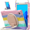 Silicone + PC Protective Case with Holder & Shoulder Strap, For Samsung Galaxy Tab S8 / Galaxy Tab S7 T870 / T875, For Samsung Galaxy Tab A7 10.4 (2020) T500 / T505