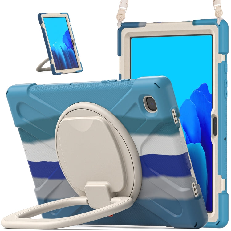 Silicone + PC Protective Case with Holder & Shoulder Strap, For Samsung Galaxy Tab S8 / Galaxy Tab S7 T870 / T875, For Samsung Galaxy Tab A7 10.4 (2020) T500 / T505