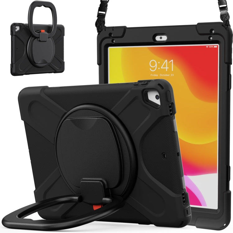 Silicone + PC Protective Case with Holder & Shoulder Strap, For iPad 9.7 inch (2018/2017), For Samsung Galaxy Tab A 8.0 (2019) T290 / T295