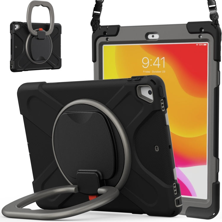 Silicone + PC Protective Case with Holder & Shoulder Strap, For iPad 9.7 inch (2018/2017), For Samsung Galaxy Tab A 8.0 (2019) T290 / T295